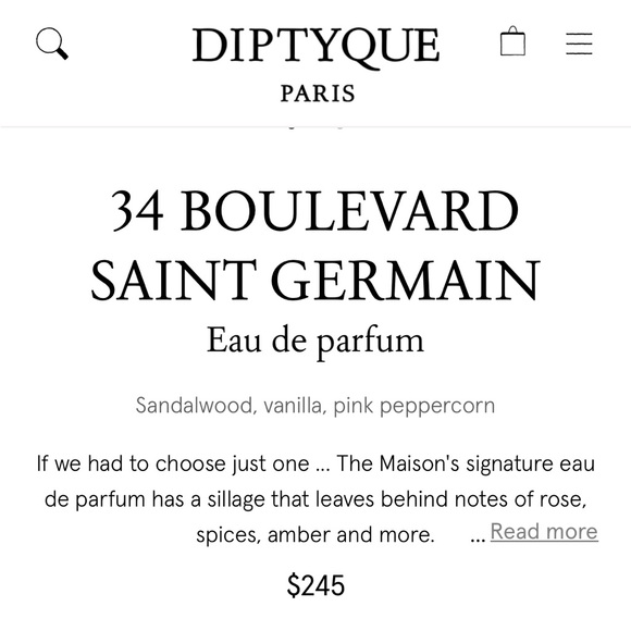 Diptyque 34 Saint Germain - Picture 2 of 3